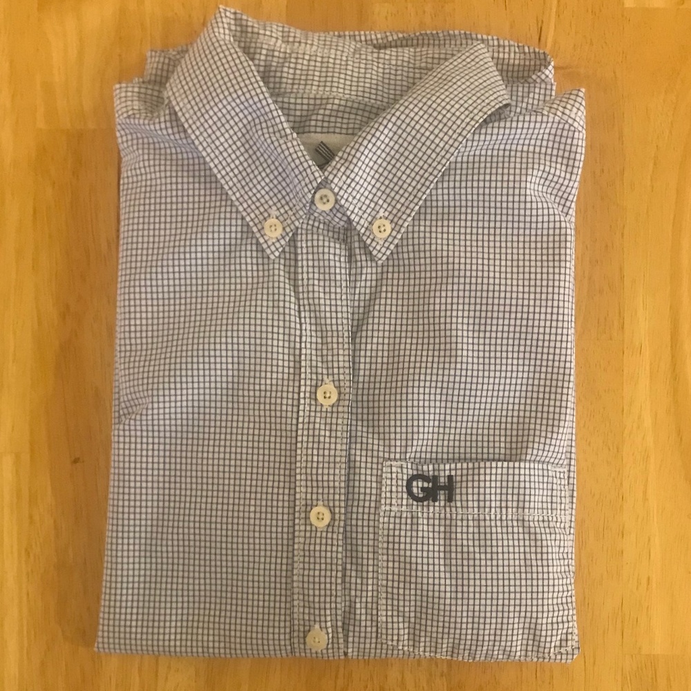 (3/$10) gilly hicks windowpane oxford shirt